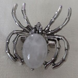 Genuine QUATRTZ Spider Necklace Brooch combo Can be either Brooch  Necklace